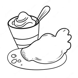 Kyckling Nugget Målarbilder