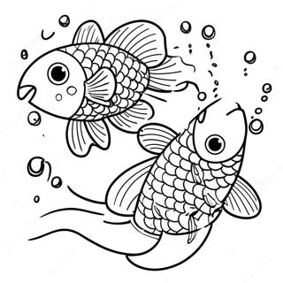 Glad Koi Fisk Splash Malarbild 107105-44337