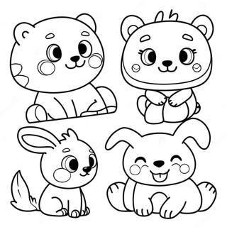 Glada Djur Malarbild 107206-44421