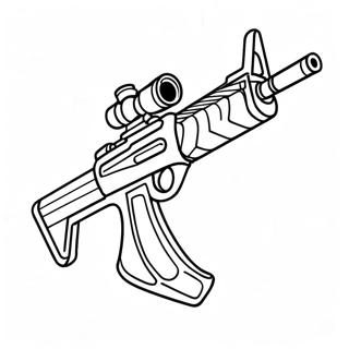 Fargglad Fortnite Automatkarbin Malarbild 107230-44437