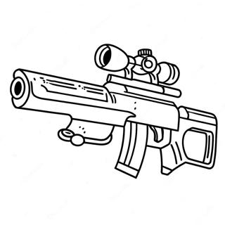 Fortnite Snipergevar I Aktion Malarbild 107231-44442