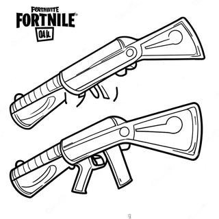 Livlig Fortnite Hagelgevar Malarbild 107232-44448