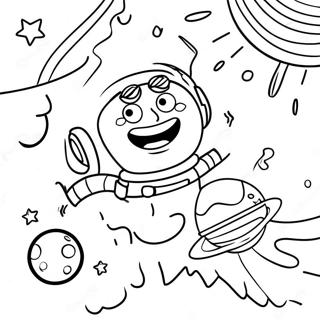 Tokig Onsdag Rymdaventyr Malarbild 107413 44586