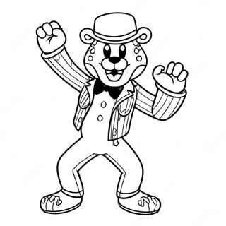 Glamrock Freddy Dansar Malarbild 107592-44721