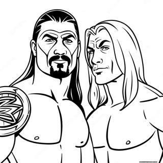 Dynamiska Wwe Tag Team Malarbild 107720 44825