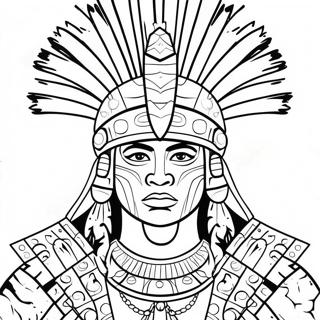 Aztekisk Krigare Malarbild 107768-44851
