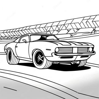 Snygg Dragracingbil Pa Banan Farglaggningssida 107822 44903