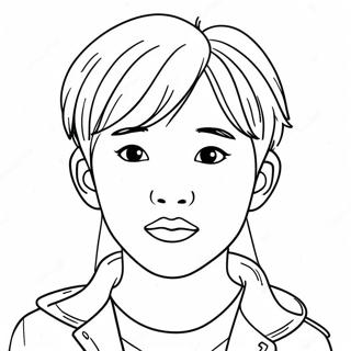 Sot Koreansk K Pop Idol Malarbild 107975 45021