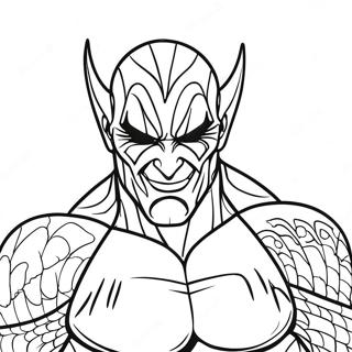 Skrammande Wwe The Fiend Malarbild 108336-45297