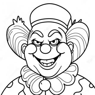 Skrammande Clown Mork Humor Farglaggningssida 108463-45393