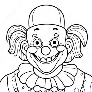 Skrammande Clown Mork Humor Farglaggningssida 108463-45394