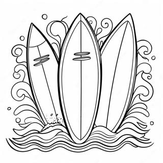 Fargglada Surfbrador Pa Vagor Malarbild 108825 45675