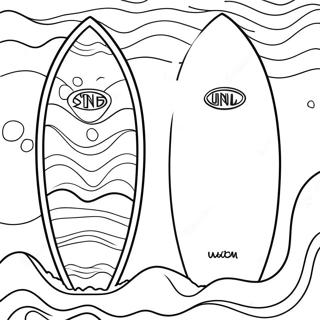 Fargglada Surfbrador Pa Vagor Malarbild 108825 45676