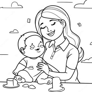 Lekfull Mamma Och Jag Malarbild 108906-45747