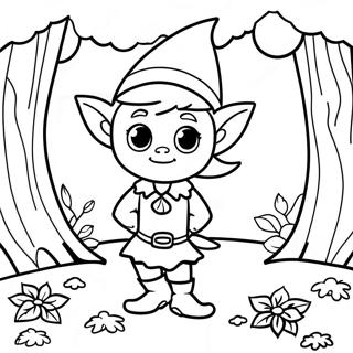 Busig Alv I Skogen Malarbild 109135 45984