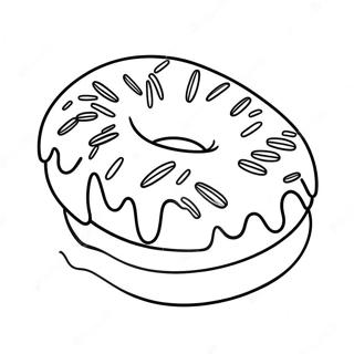 Chokladoverdragen Donut Malarbild 10974-847