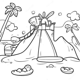 Solig Dag Pa Vattenpark Malarbild 109778-46491