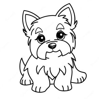 Yorkie Valp Malarbild 109799-46494