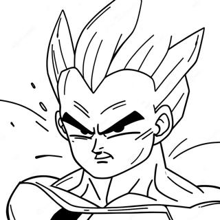 Vegeta Med Energiutbrott Malarbild 110009-46668