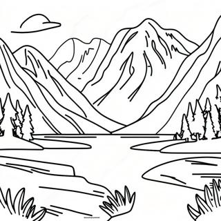 Storslagen Alaska Landskap Malarbild 110239-46838