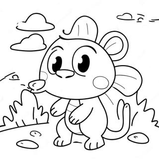 Monty I Ett Roligt Aventyr Malarbild 110472-47017