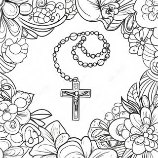 Enkla Rosenpärlor Målarbild Målarbilder