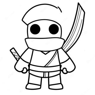 Cool Ninja Roblox Karaktar Malarbild 110778-47257