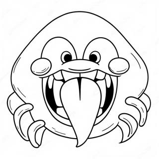 Rolig Stor Mun Monster Malarbild 111217-47624