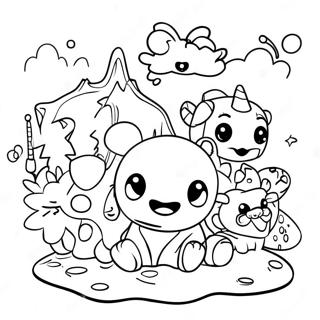 Misfit-Leksakernas Ö Målarbilder