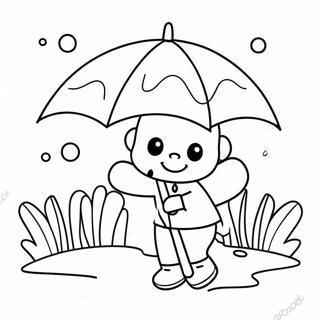 Glada April Regn Malarbild 111478-47834