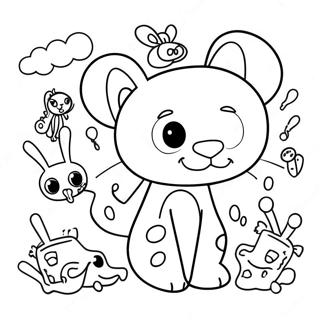 Funky Groovy Djur Malarbild 111555-47893