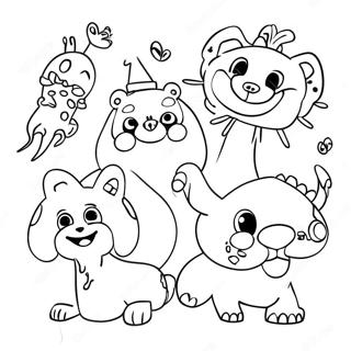 Funky Groovy Djur Malarbild 111555-47895