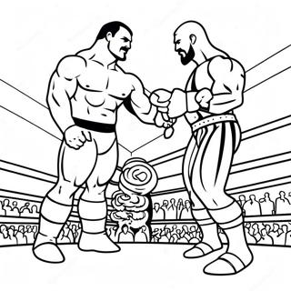 Intensiv Wwe Match Malarbild 111681-47988