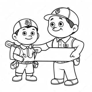 Cub Scout Roliga Aktiviteter Malarbild 111860-48128