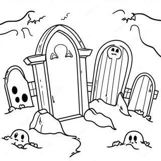 Skrammande Gravgard Malarbild 111884 48144