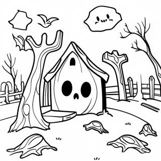 Spoklik Gravgard Malarbild 111885 48146