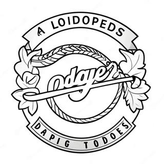 Los Angeles Dodgers Logotyp Malarbild 112167-48363