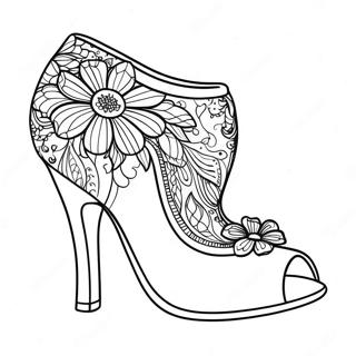 Högklackat Målarbilder