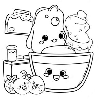 Bedarande Shopkins I Koket Malarbild 11256-2230