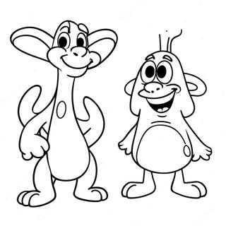 Ren Och Stimpy Malarbild 112830-48878