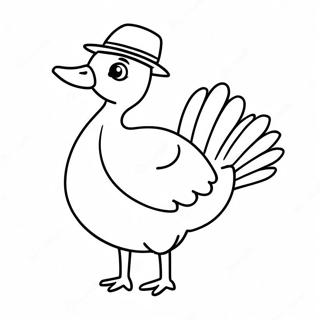 Rolig Gas Med Hatt Malarbild 113013-49148