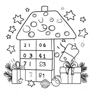 Festlig Adventskalender Malarbild 113295-49361