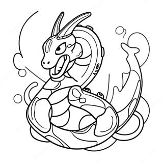 Mega Rayquaza I En Stormig Bakgrund Malarbild 113941-49876