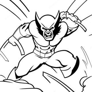 Wolverine Vild Attack Malarbild 113990-49901