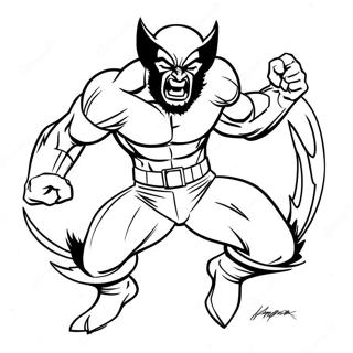 Wolverine Vild Attack Malarbild 113990-49902