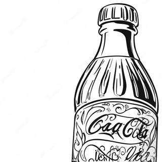 Vintage Coca Cola Flaska Malarbild 114169-50042