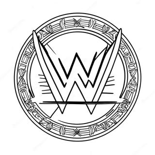 Dynamisk Wwe Logotyp Malarbild 114607-50385