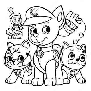 Ryder Med Sina Paw Patrol Vanner Malarbild 114632-50402