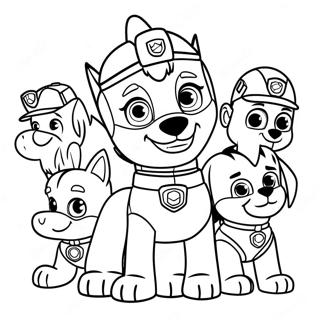 Ryder Med Sina Paw Patrol Vanner Malarbild 114632-50403