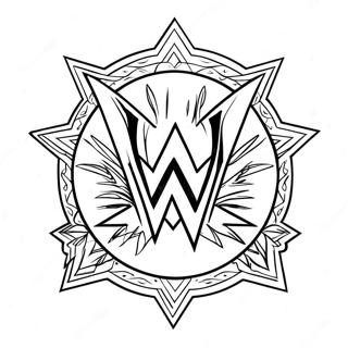 Wwe Logotyp Malarbild 114659-50427